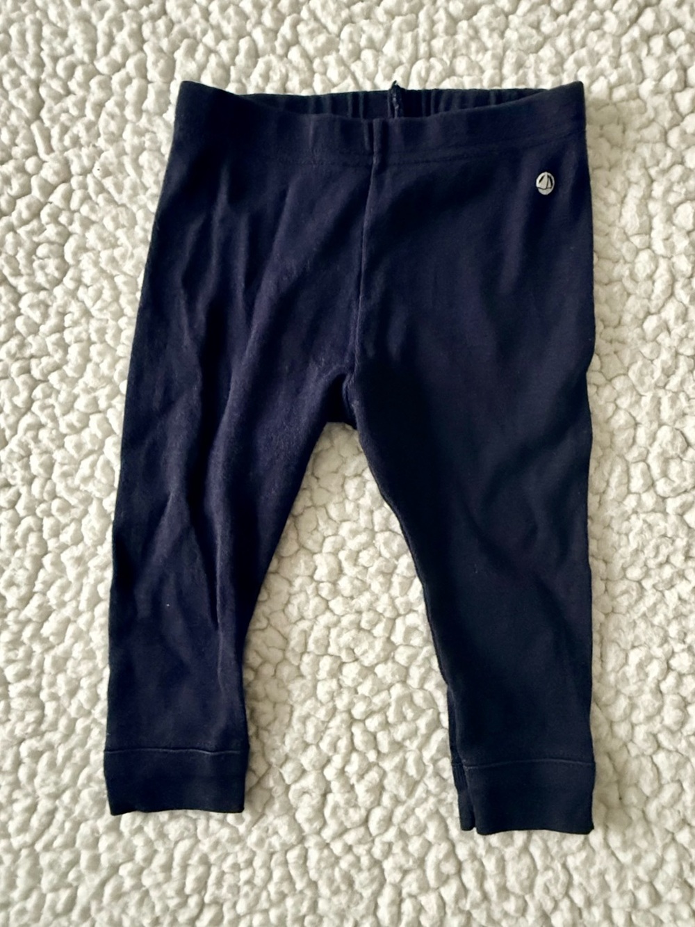 Petit Bateau 3-Pack Leggings in Navy, Olive, Dusty Rose 2 Pack Size 6 months - Picture 5 of 10